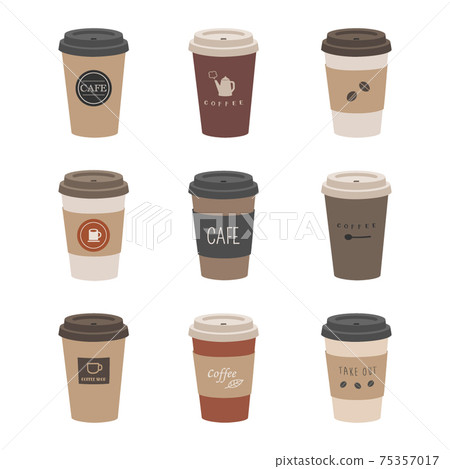 外賣咖啡插圖集 外賣咖啡插圖集 75357017