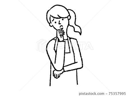 Woman tilting her head 02 Woman tilting her head 02 75357995