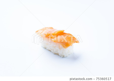 赤井握壽司白色背景 赤井握壽司白色背景 75360517