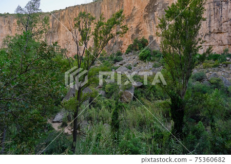 huge boulders after a landslide in the mountains huge boulders after a landslide in the mountains 75360682