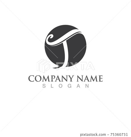 T letter logo and symbol vector image T letter logo and symbol vector image 75360731