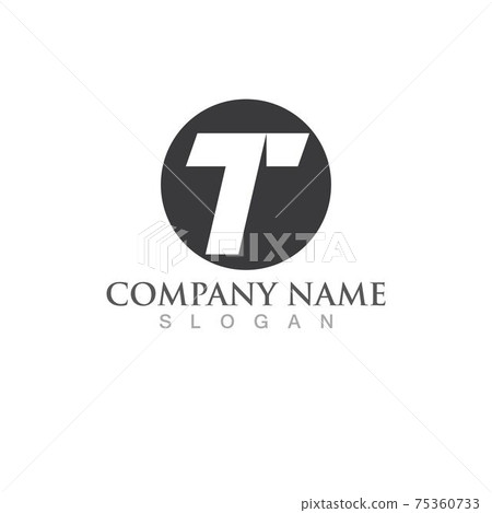 T letter logo and symbol vector image T letter logo and symbol vector image 75360733