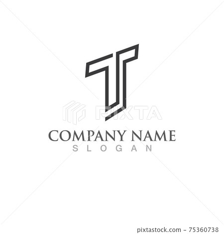 T letter logo and symbol vector image T letter logo and symbol vector image 75360738