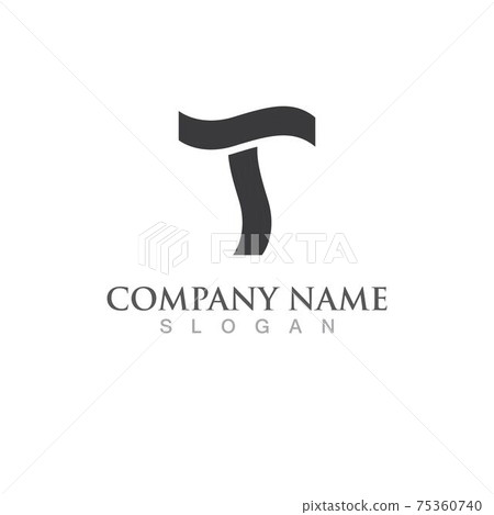 T letter logo and symbol vector image T letter logo and symbol vector image 75360740