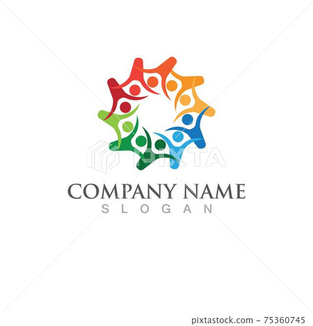 Community, network and social icon Community, network and social icon 75360745