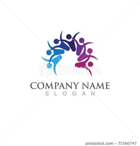 Community, network and social icon Community, network and social icon 75360747