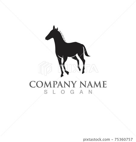 Horse Logo Template Vector icon Horse Logo Template Vector icon 75360757