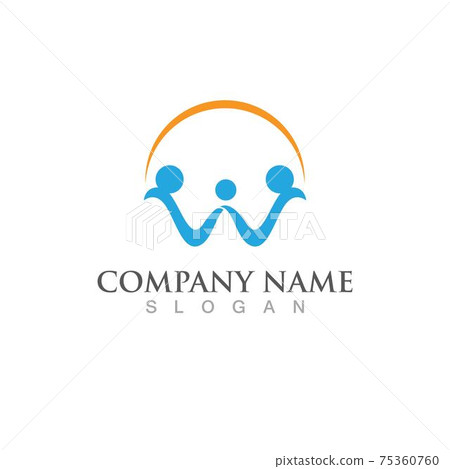 Adoption family care logo vector Adoption family care logo vector 75360760