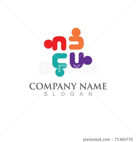 Community, network and social icon Community, network and social icon 75360770