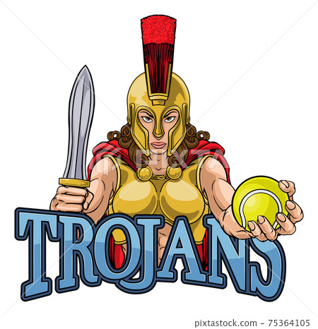 Spartan Trojan Gladiator Tennis Warrior Woman 75364105