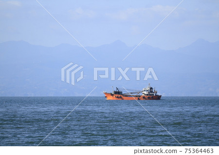 貨船離開Oiketa City Miike Port, 貨船離開Oiketa City Miike Port, 75364463