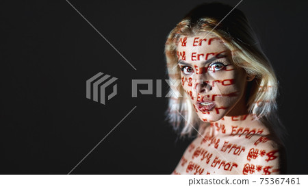 conceptual female portrait program failure hacker conceptual female portrait program failure hacker 75367461