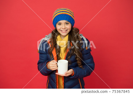 Hello morning. I need cappuccino. Happy child enjoy Hello morning. I need cappuccino. Happy child enjoy 75367845
