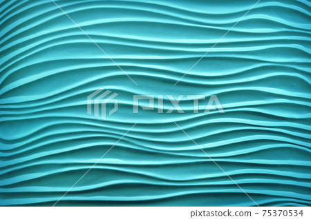 Mysterious futuristic backdrop in form of perforated monochrome cyan sand dunes with soft side lighting with space for text Mysterious futuristic backdrop in form of perforated monochrome cyan sand dunes with soft side lighting with space for text 75370534