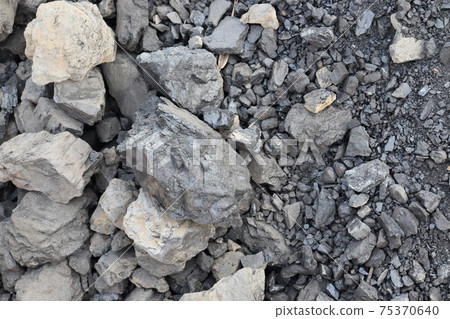 black colored coal stock 75370640