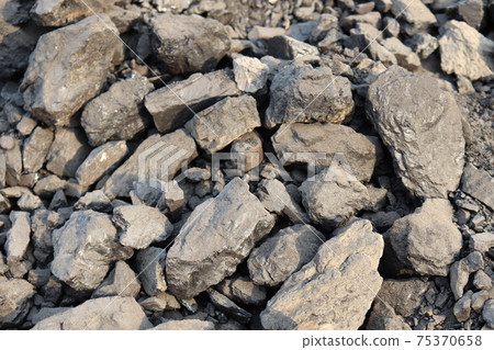 black colored coal stock 75370658