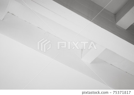 Abstract white interior background, ceiling fragment Abstract white interior background, ceiling fragment 75371817