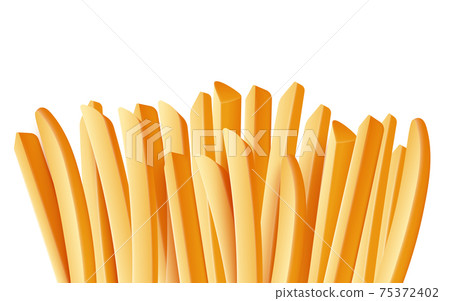 Salty tasty french fries, delicious potato sticks, fast food snack. Salty tasty french fries, delicious potato sticks, fast food snack. 75372402