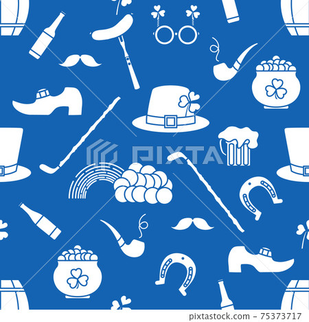 Vector Pattern St. Patrick's Day Ireland Irish Vector Pattern St. Patrick's Day Ireland Irish 75373717