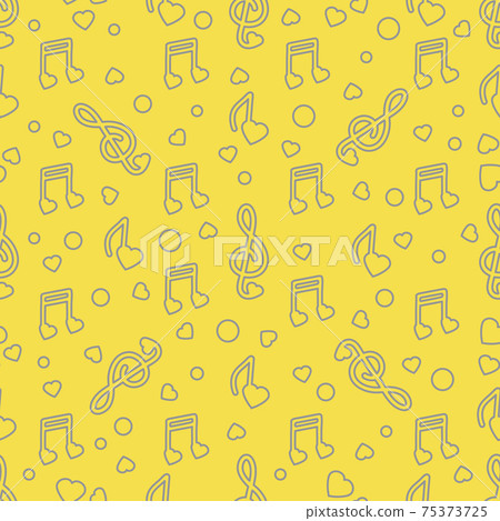 Notes, hearts. Romantic pattern. Valentine's day - Stock Illustration ...