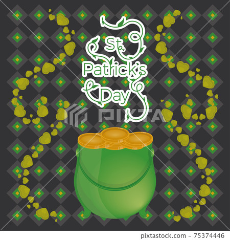 Saint patricks day card 75374446