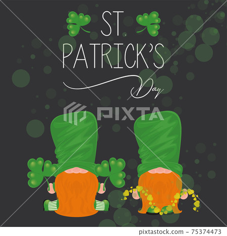 Saint patricks day card 75374473