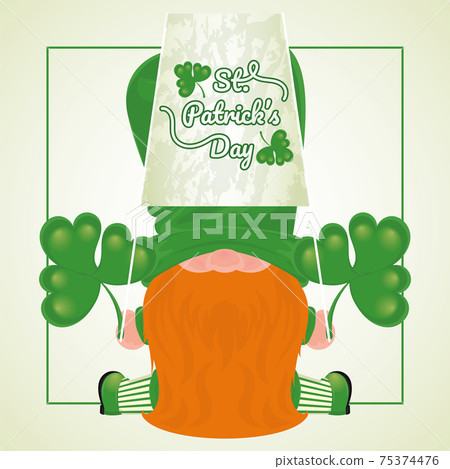 Saint patricks day card Saint patricks day card 75374476