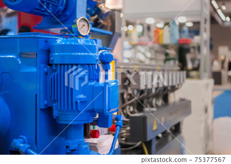 Part of automatic injection molding machine at plastic exhibition 75377567