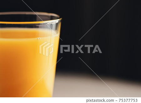 Glass of orange juice, healthy drink 75377753