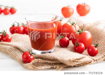 新鮮番茄汁的圖像照片 75378529