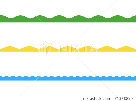 Three types of line material - Stock Illustration [75378850] - PIXTA
