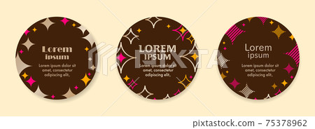 Template material, coaster, round card design Template material, coaster, round card design 75378962