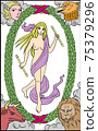 Tarot card / world 75379296