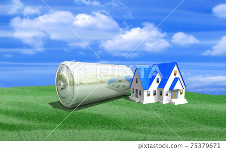 Eco-house to store electricity 75379671