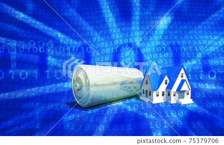 Eco-house to store electricity 75379706