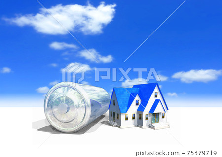 Eco-house to store electricity 75379719