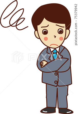 A troubled businessman. 75379942