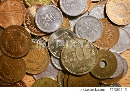 Japanese coins Japanese coins 75380345
