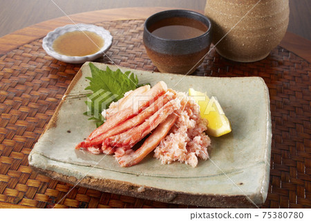 Snow crab serving, one dish, sake side dish 75380780