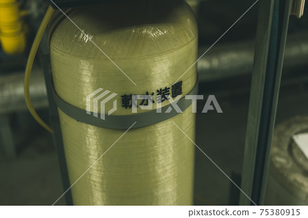 Water softener in factory boiler room Water softener in factory boiler room 75380915