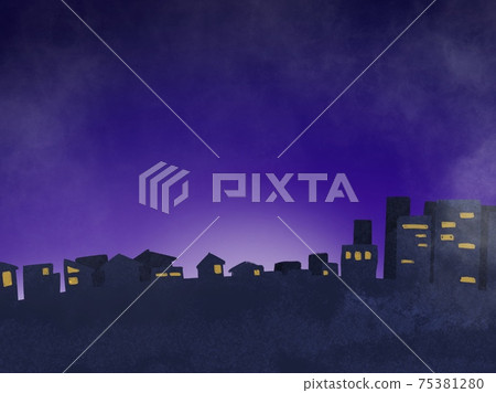 Cityscape at the beginning of the night Cityscape at the beginning of the night 75381280