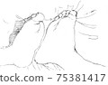 Croquis on both feet 75381417