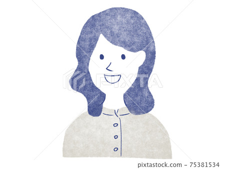 Female stamp upper body 75381534