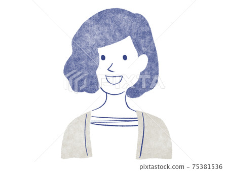 Female stamp upper body 75381536