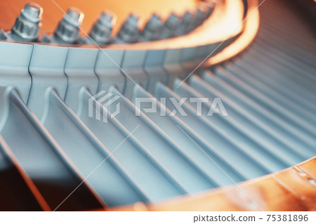 Structural element of a gas turbine with blades for aviation and power generation. Structural element of a gas turbine with blades for aviation and power generation. 75381896