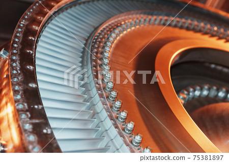 Structural element of a gas turbine with blades for aviation and power generation. Structural element of a gas turbine with blades for aviation and power generation. 75381897