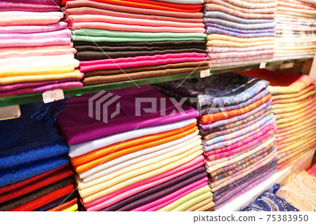 Stack of headscarfs Stack of headscarfs 75383950