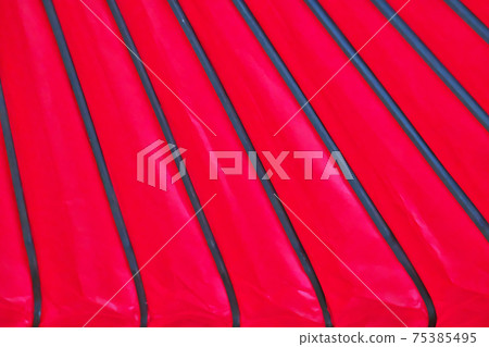 Colorful red Japanese umbrella 75385495