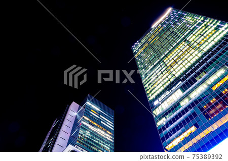 Shibuya city night view 75389392