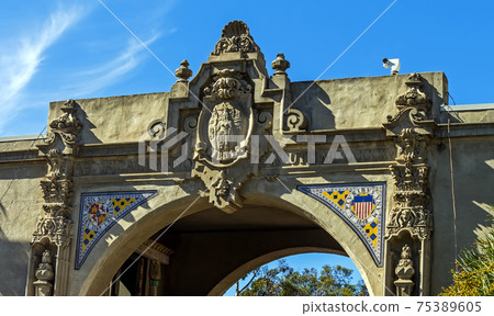 Architecture in Balboa Park. 75389605